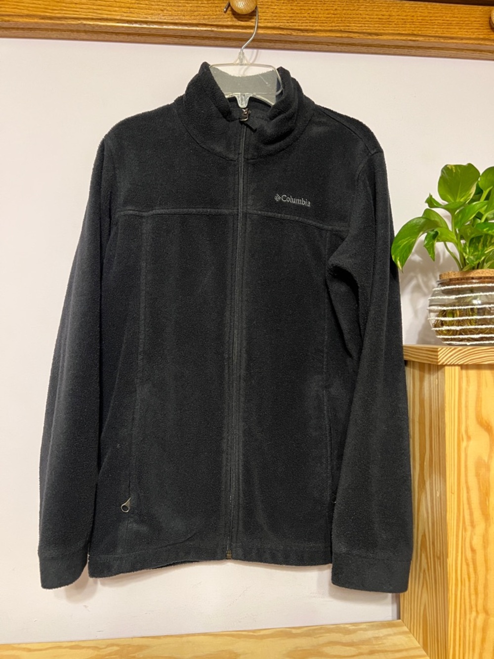 Columbia Youth Black Full-Zip Fleece Jacket
